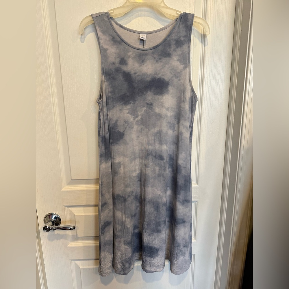 Old Navy Cloudy Gray Midi Dress